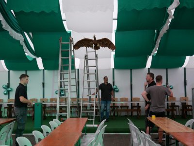 Schützenfest Aufbau 2025