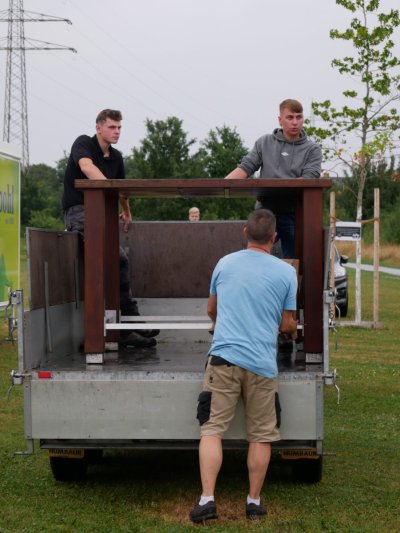 Schützenfest Aufbau 2025